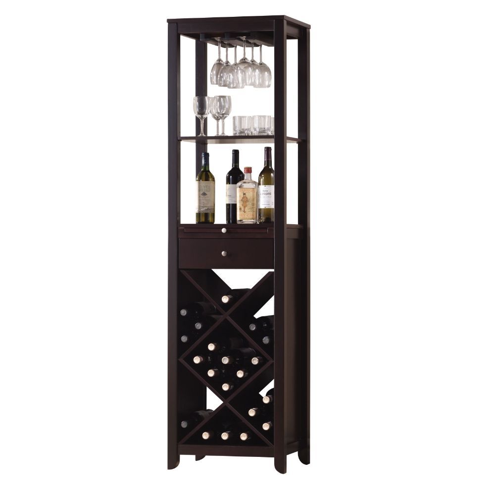 ACME Casey - Wine Cabinet - Wenge | Meri Furniture