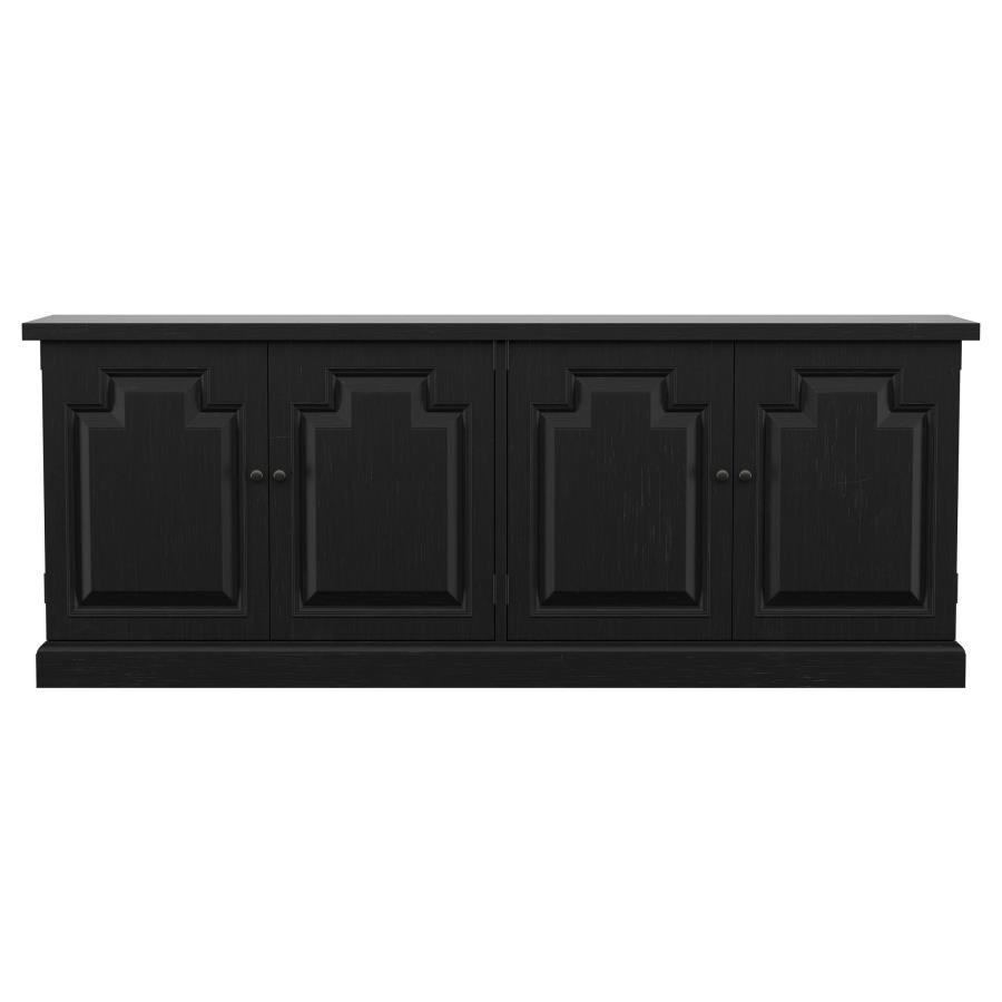 Coaster Fine Furniture Florence - 4 Door Dining Sideboard Buffet - Distressed Black | Meri Furniture