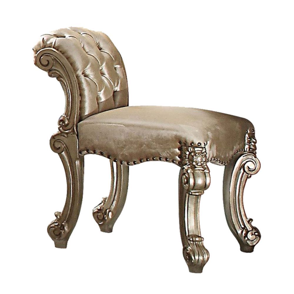 ACME Create an elegant, traditional design in your bedroom with the Vendome vanity stool. | Meri Furniture