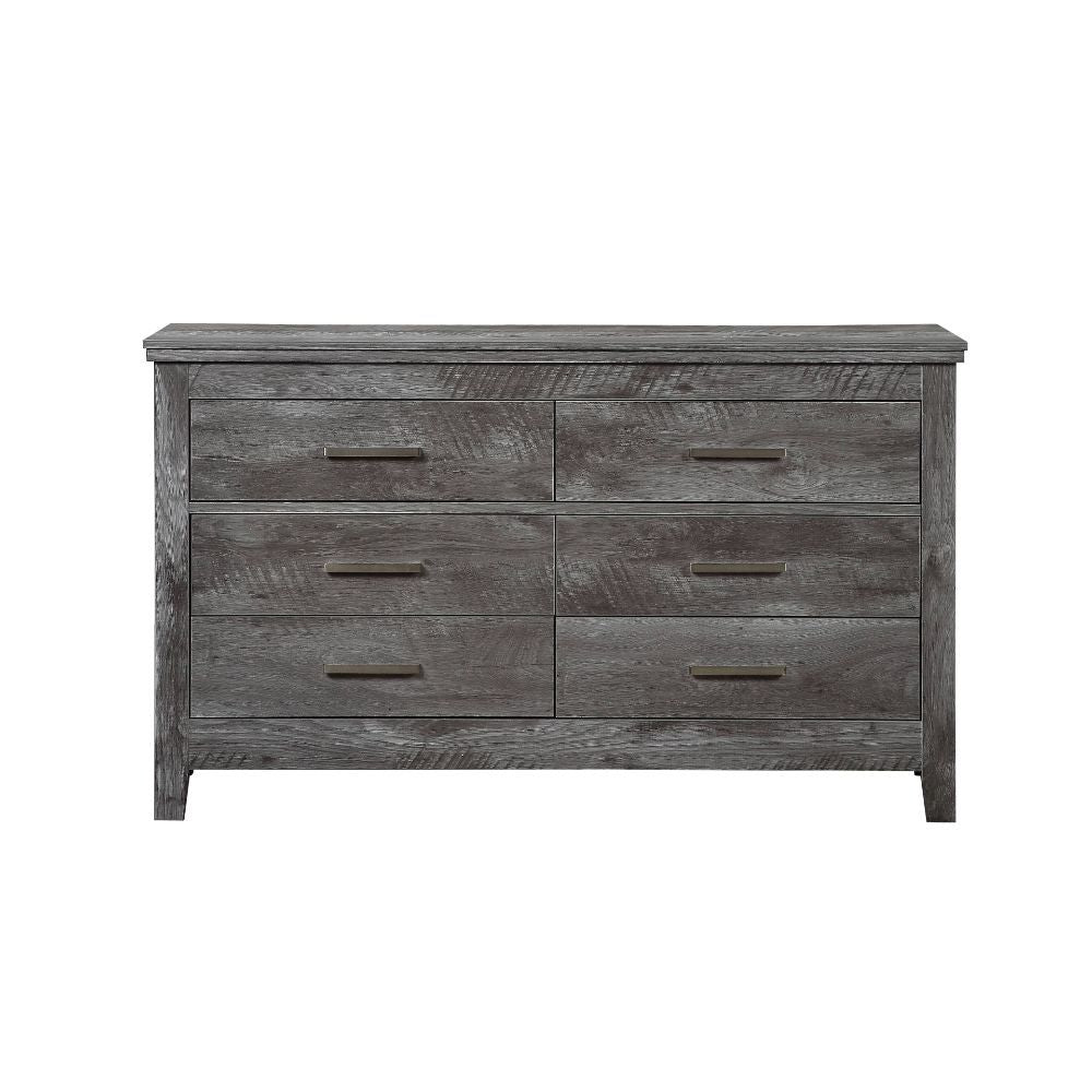 ACME Vidalia - Dresser - Rustic Gray Oak | Meri Furniture