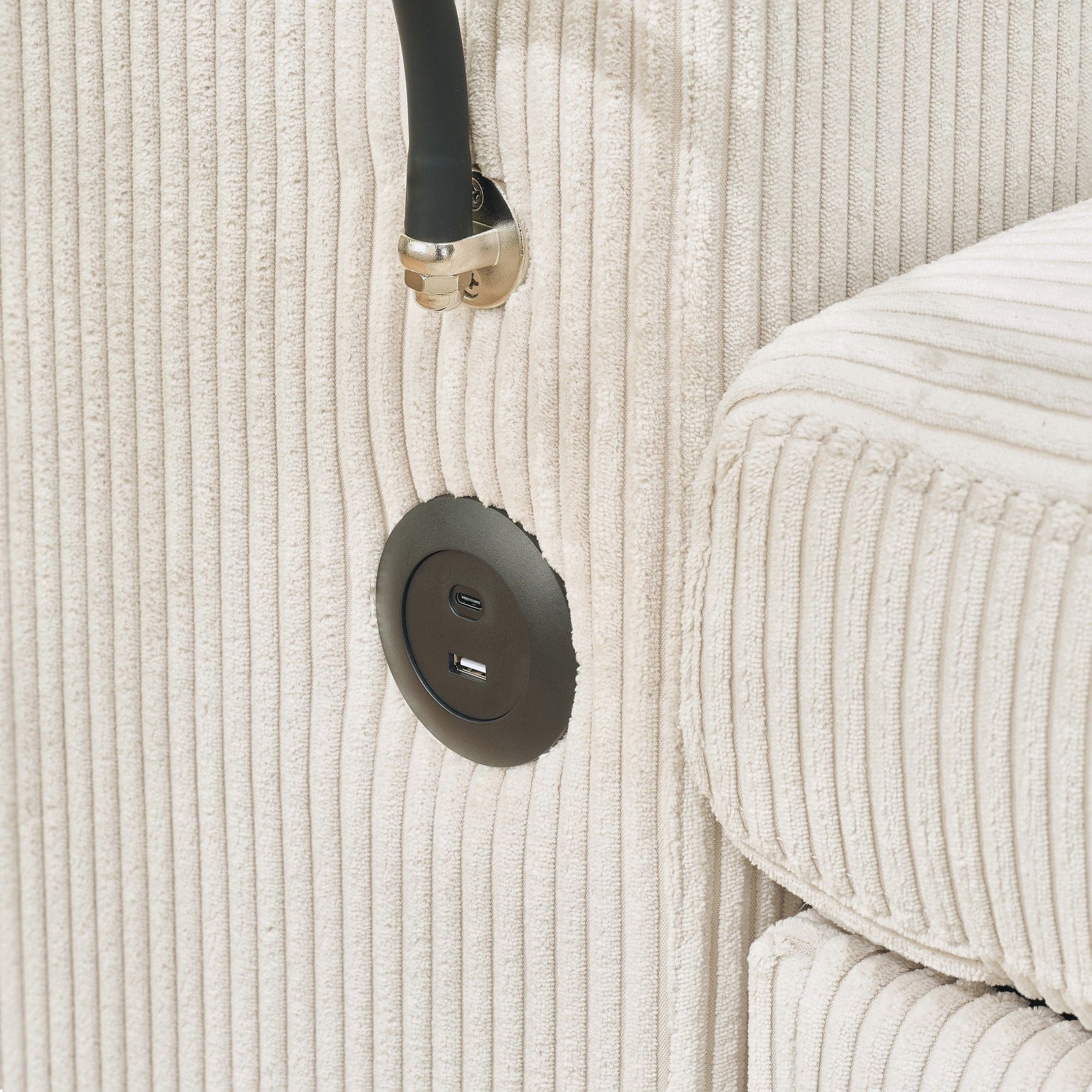 Oversized Chaise Lounge Chair With Ottoman And Storage