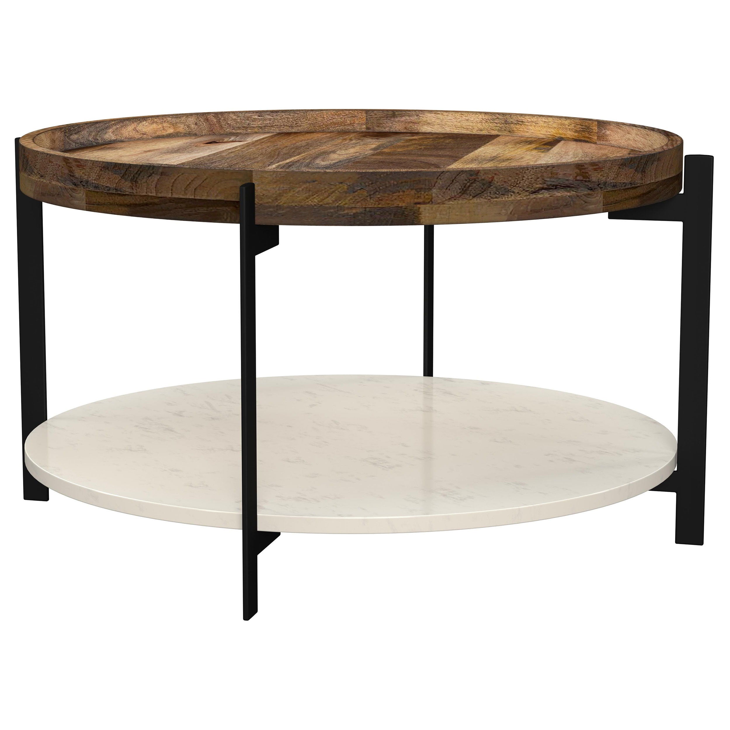Coaster Fine Furniture Adhvik - Round Table With Marble Shelf | Meri Furniture
