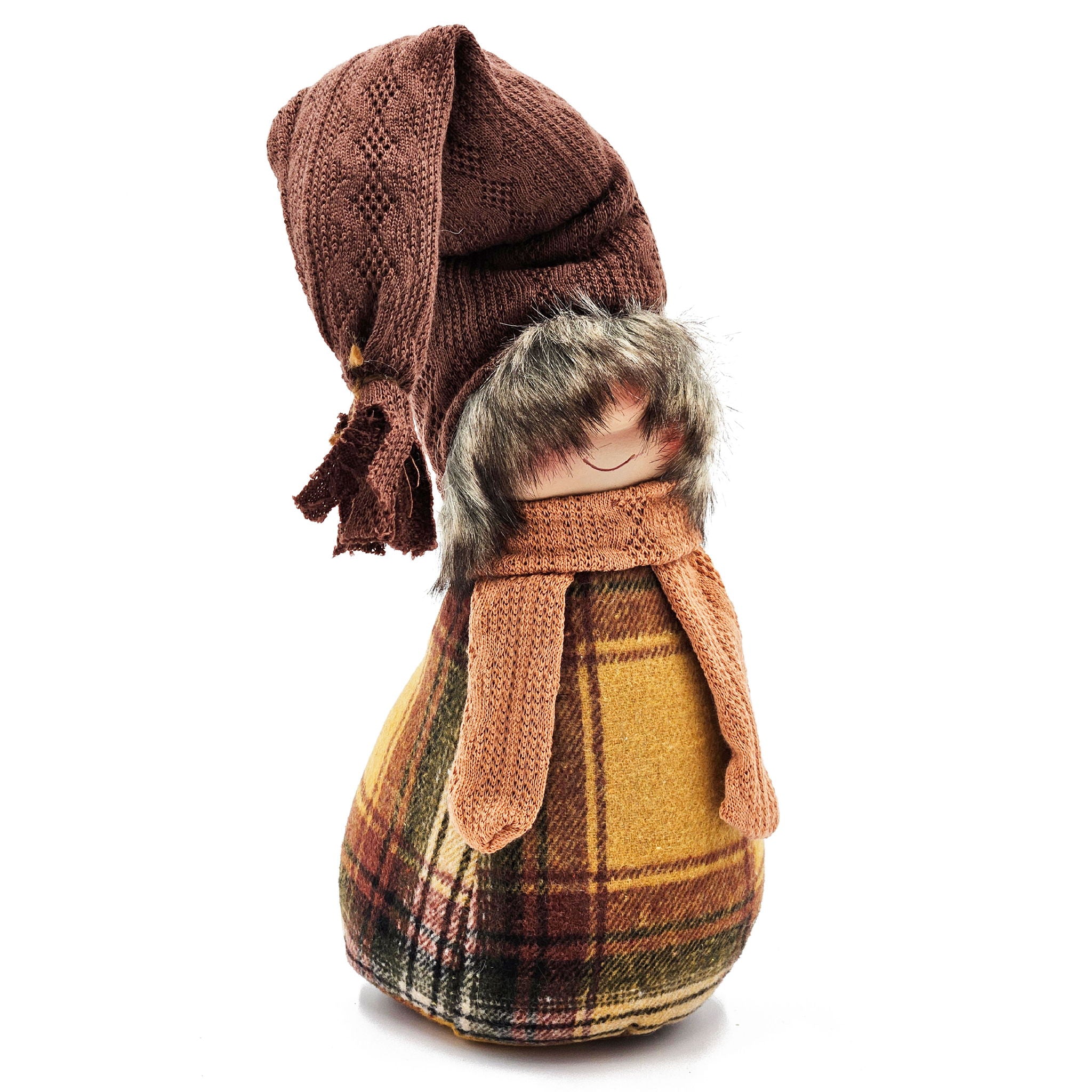 Gnomes Decorations For Fall Thanksgiving Table Decorations (Set of 2) - Brown / Yellow