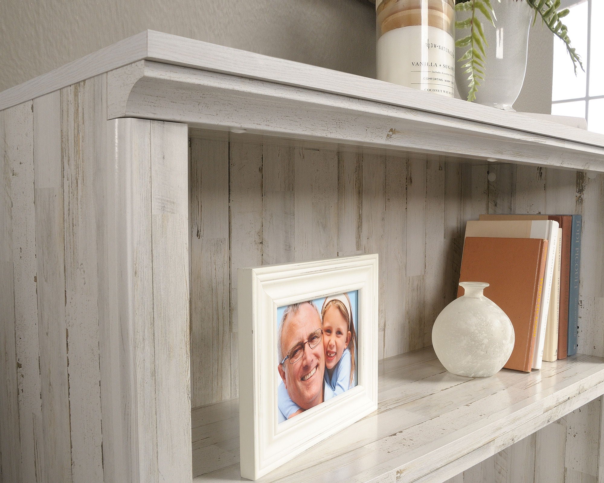 3-Shelf Bookcase White Plank