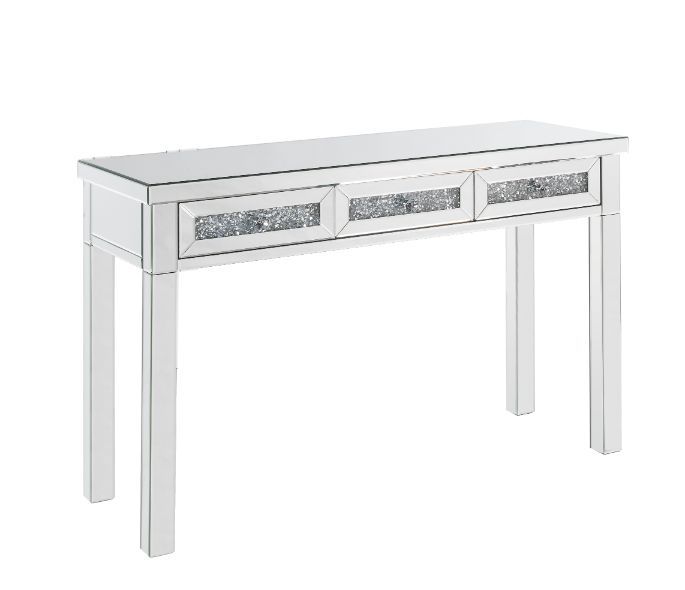 ACME Noralie - Writing Desk - Mirrored - 32" | Meri Furniture