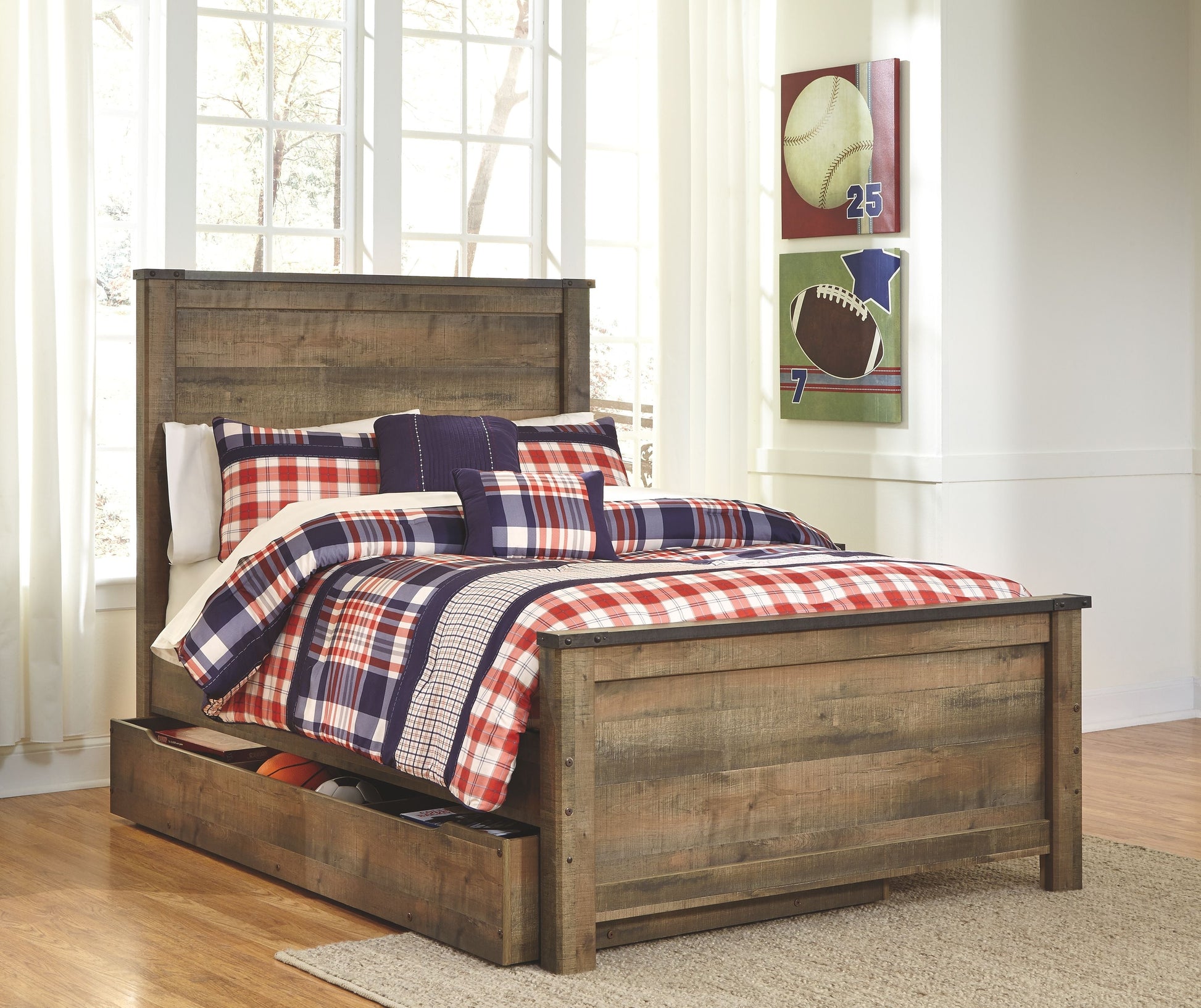 Signature Design by Ashley® Trinell - Panel Bed | Meri Furniture