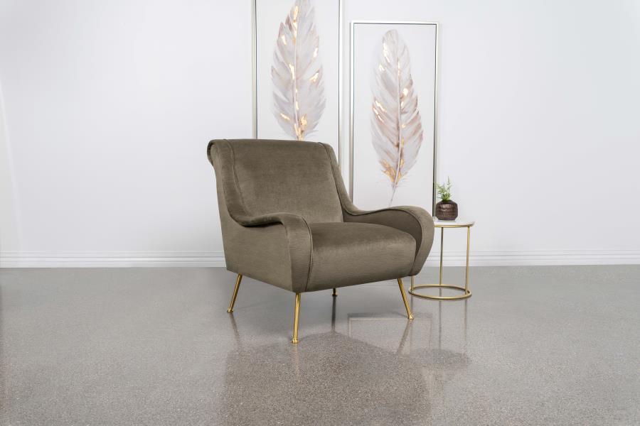 Coaster Fine Furniture Ricci - Upholstered Saddle Arm Accent Chair | Meri Furniture
