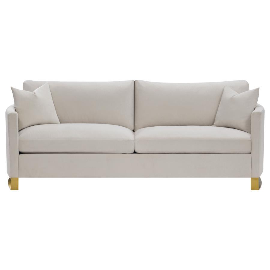 Coaster Fine Furniture Corliss - Upholstered Arched Arm Sofa - Beige | Meri Furniture