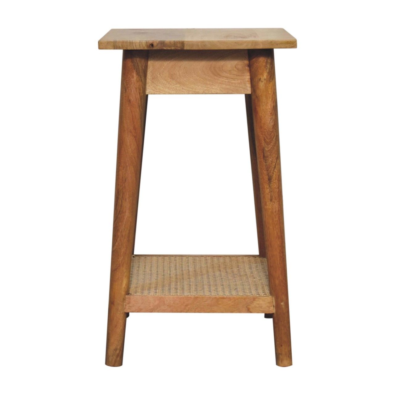 Woven End Table - Brown