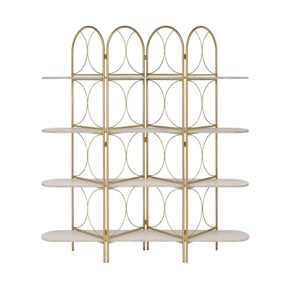 ACME Altair - Bookshelf - Gold | Meri Furniture