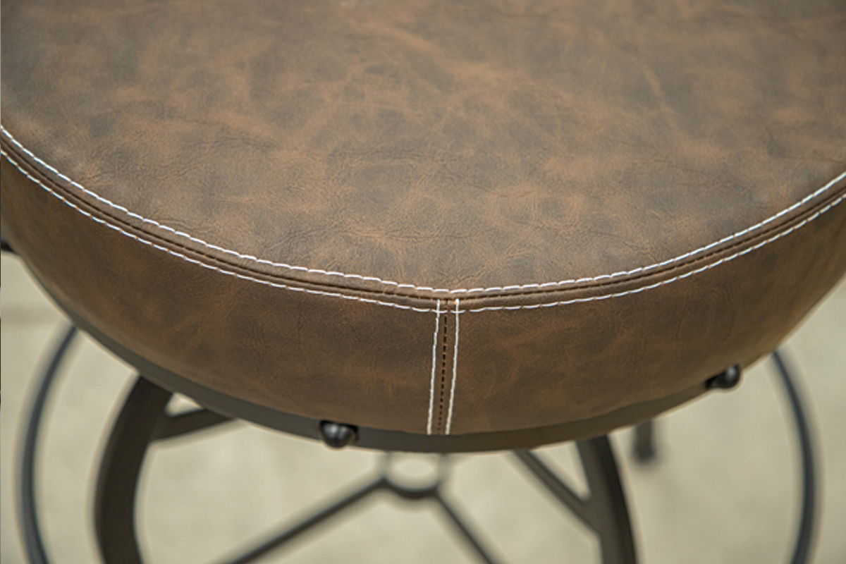 International Furniture Direct Seating - Adjustable Swivel Stool - Brown | Meri Furniture