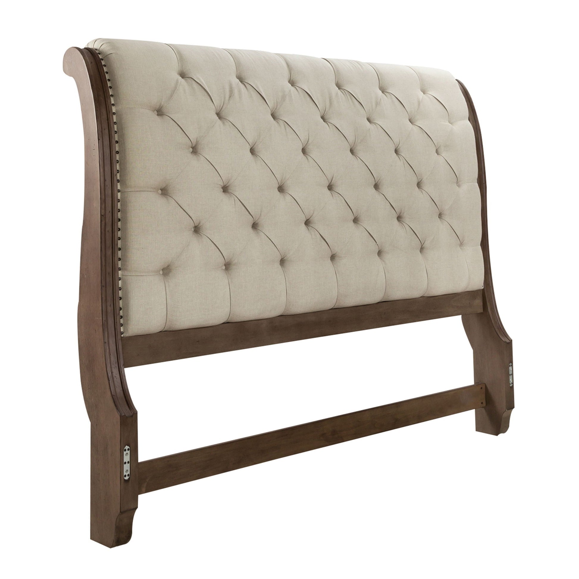 Liberty Furniture Americana Farmhouse - Upholstered Sleigh Headboard | Meri Furniture