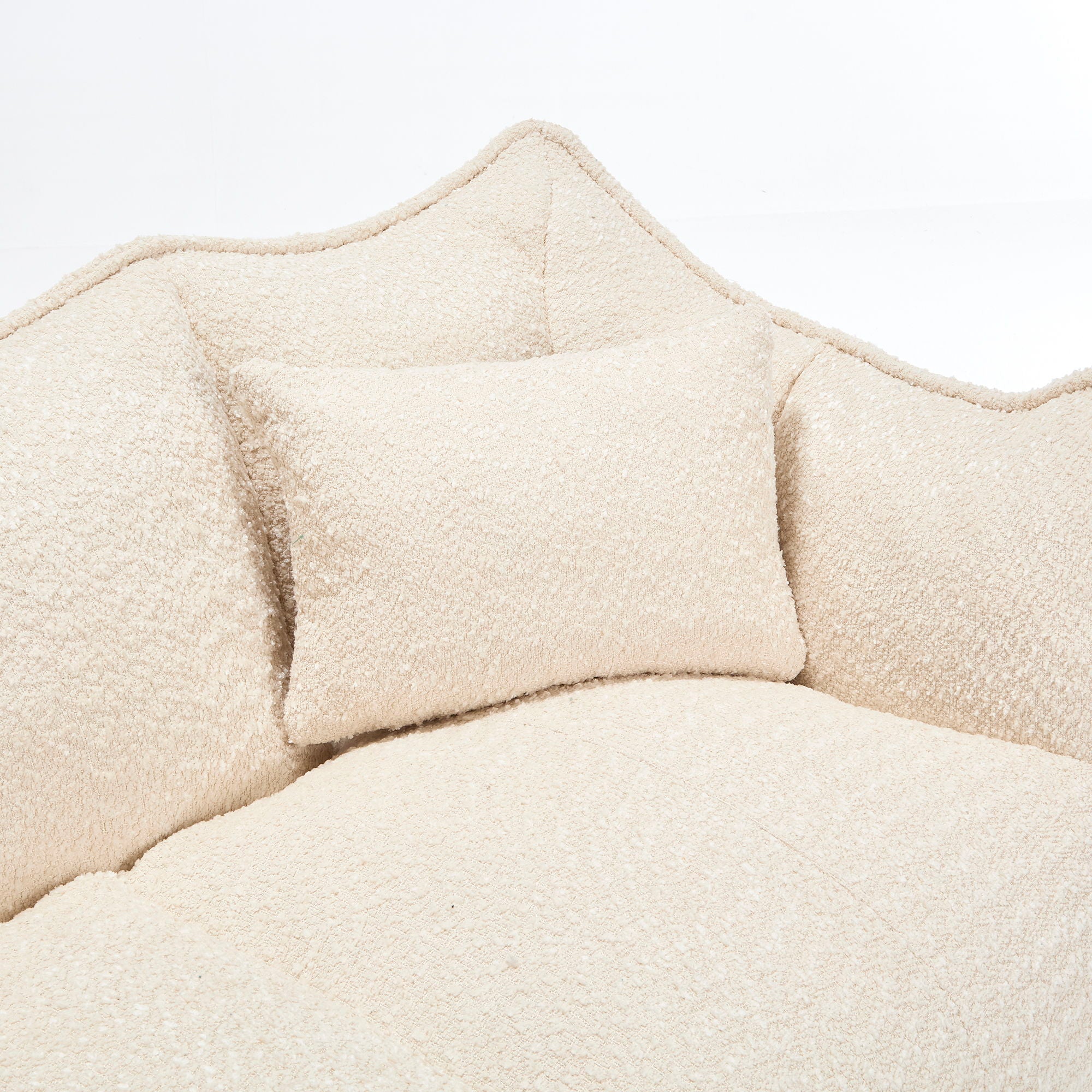 Comfortable Dual Beanbag Chair With High Resilience Foam Core For 2 People