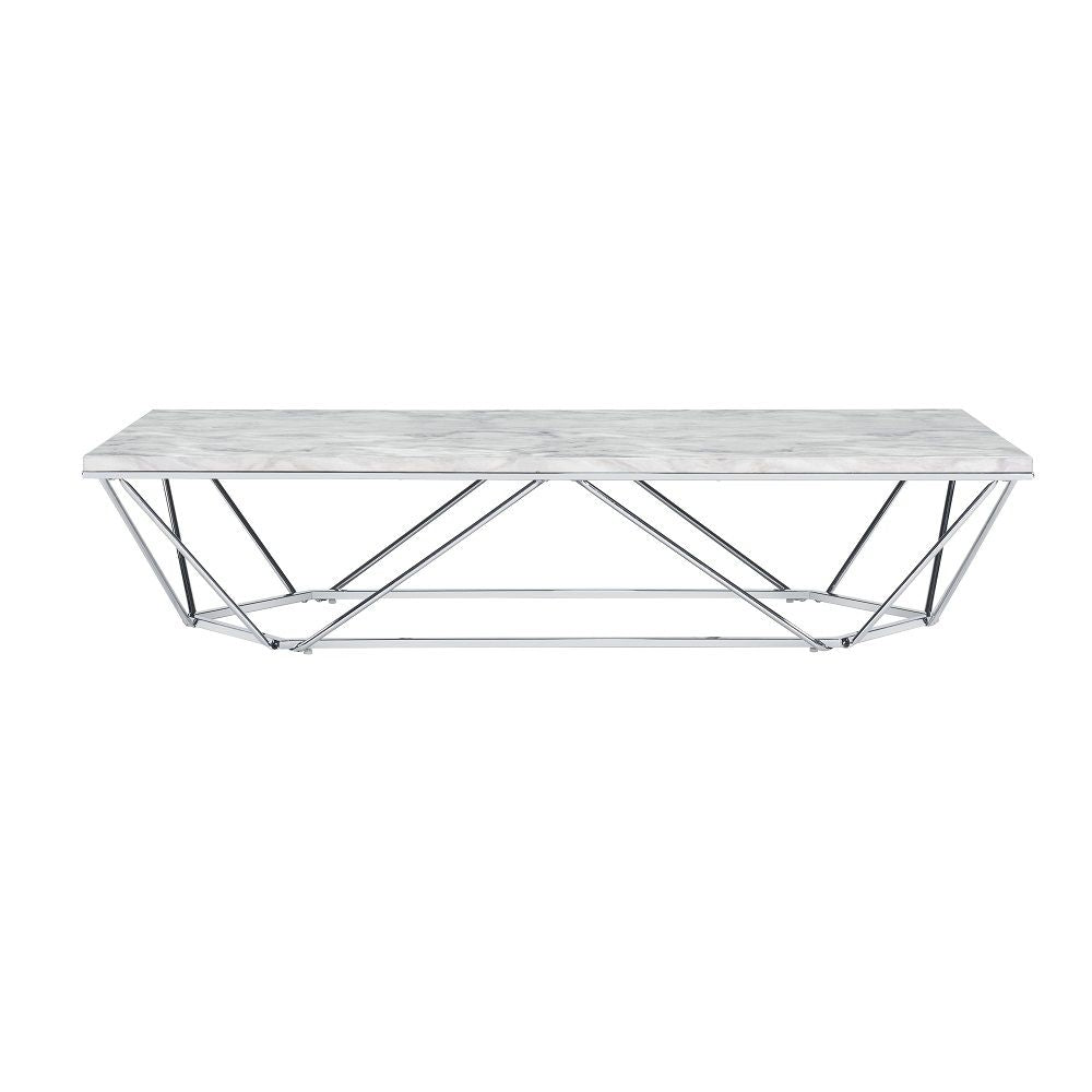 ACME Luz - Coffee Table - White | Meri Furniture