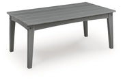 Cove Beach - Rectangular Cocktail Table - Gray
