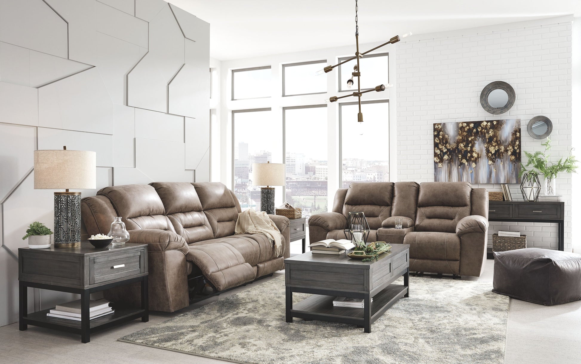 Signature Design by Ashley® Stoneland - Power Reclining Living Room Set | Meri Furniture
