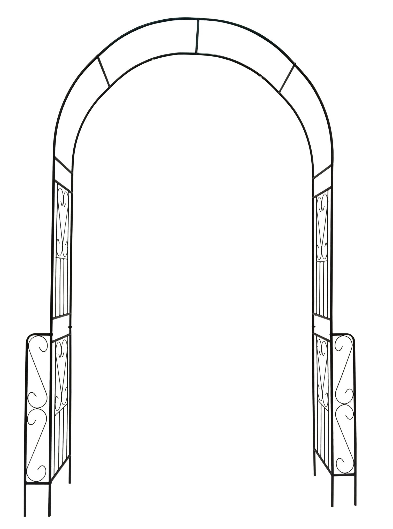 Metal Garden Arch Garden Arbor Trellis Climbing Plants Support Rose Arch Outdoor Arch