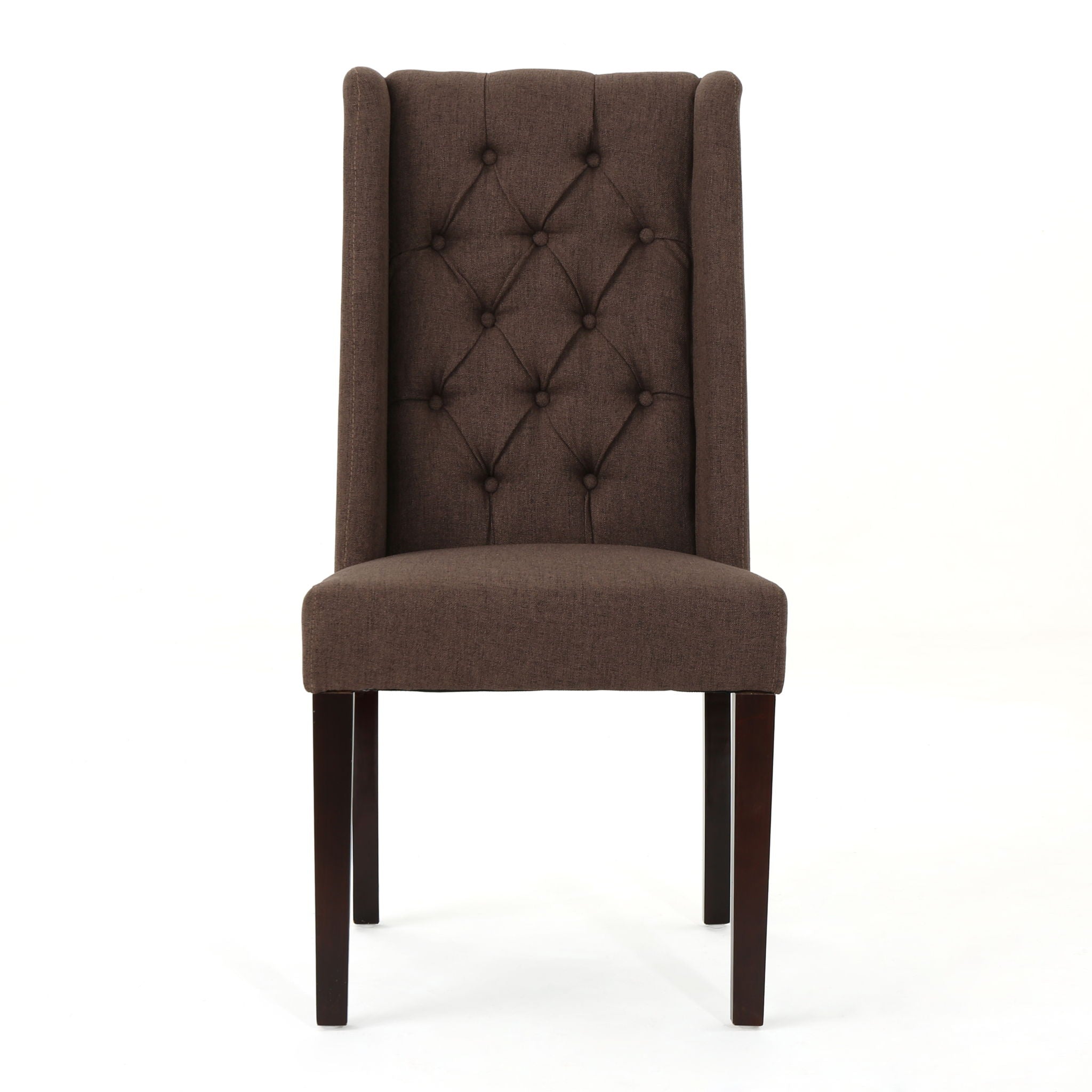 Sophisticated Tufted Dining Chair With High Back Design