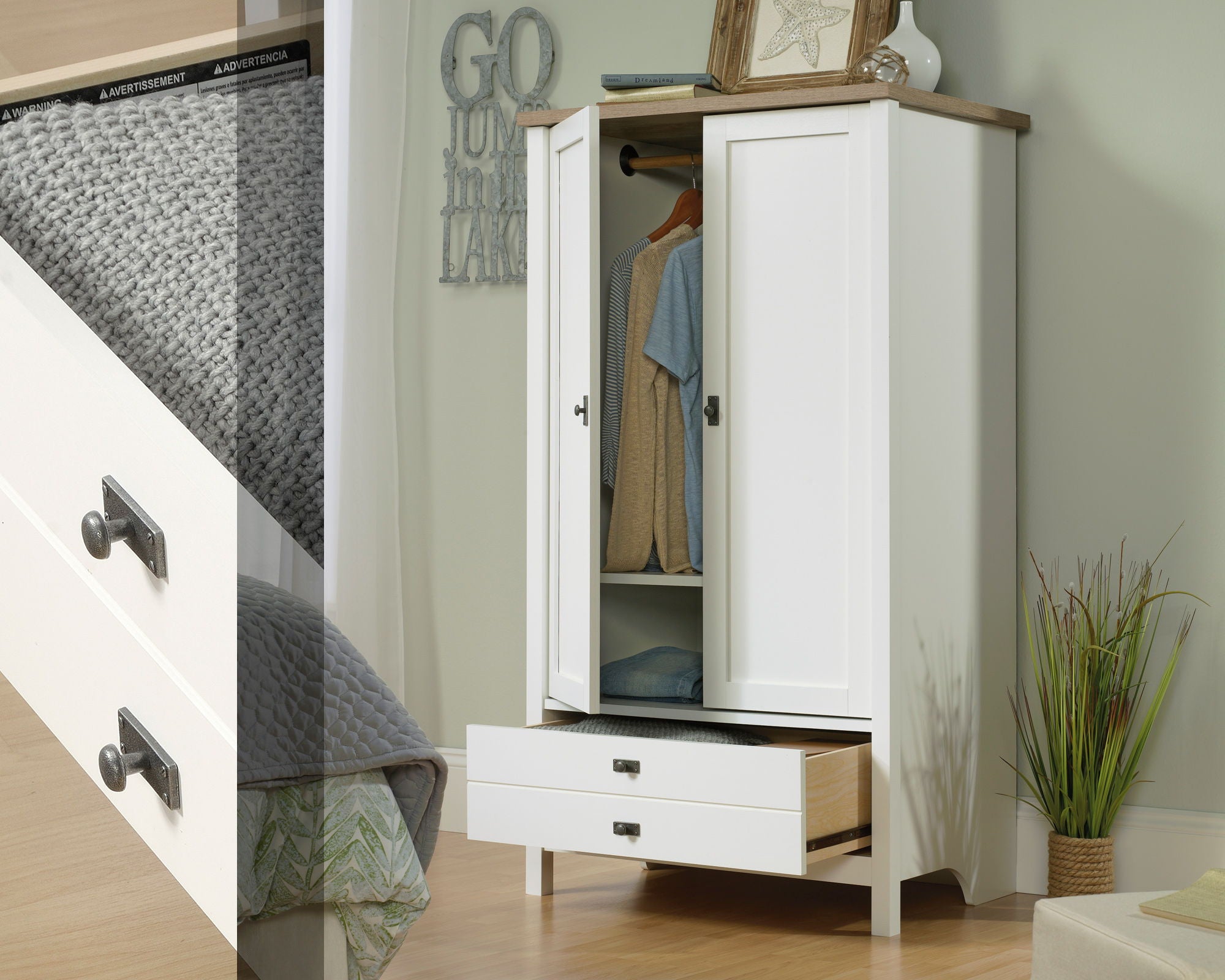 Cottage Road Armoire with drawer