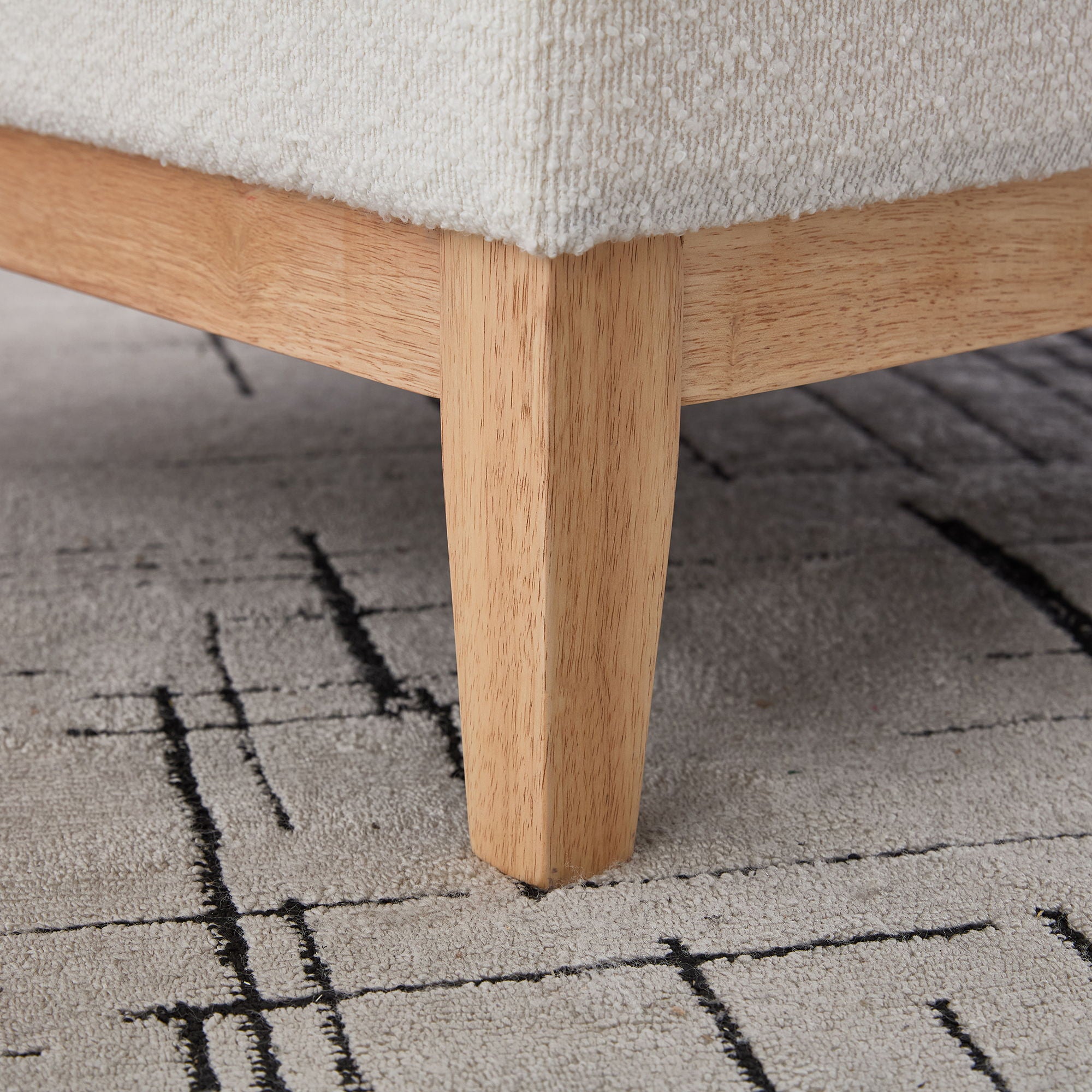 Upholstered Storage Ottoman With Reversible Lid Coffee Table, Foot Stool