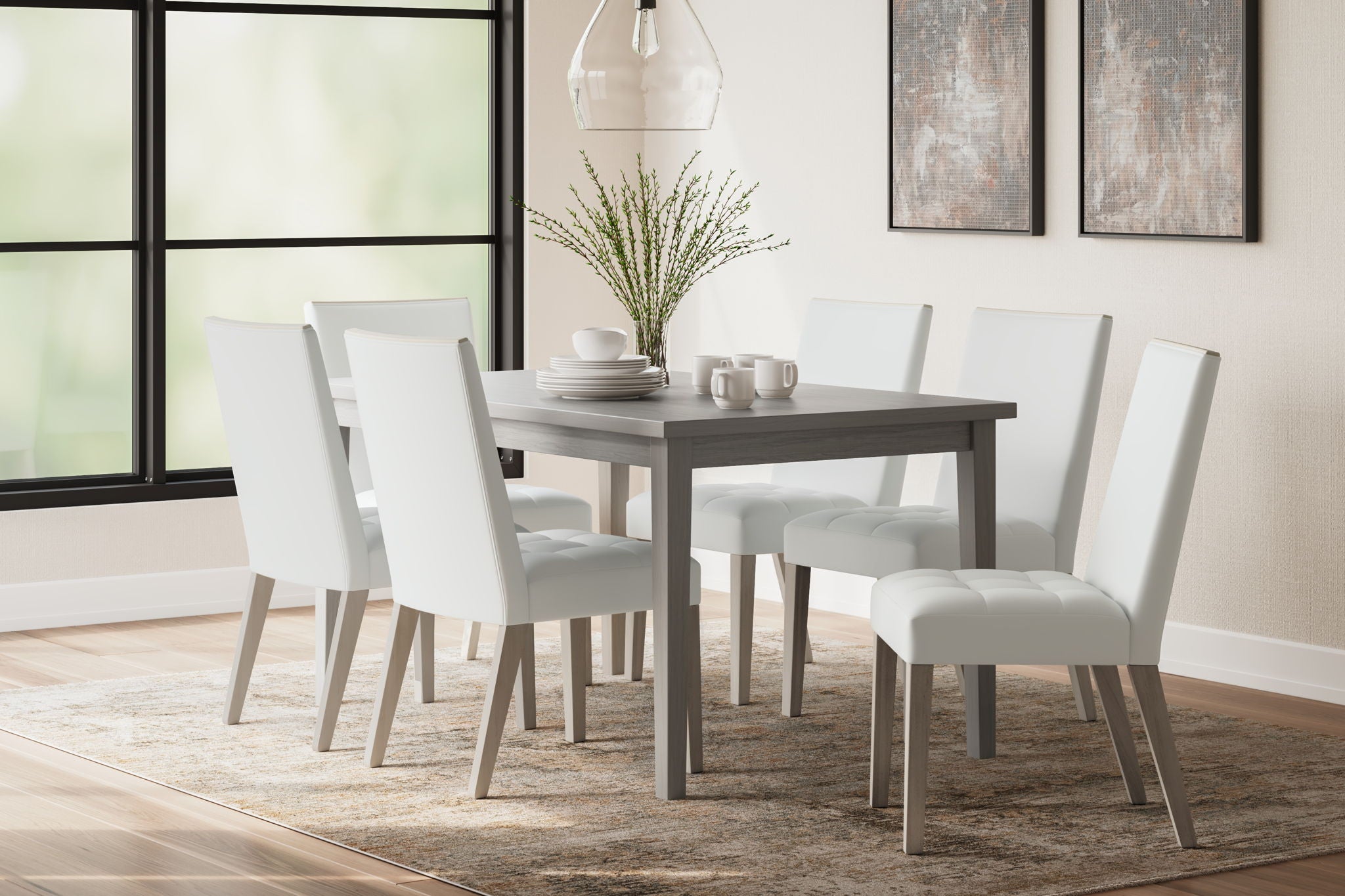 Parellen - Rectangular Dining Room Table - Gray