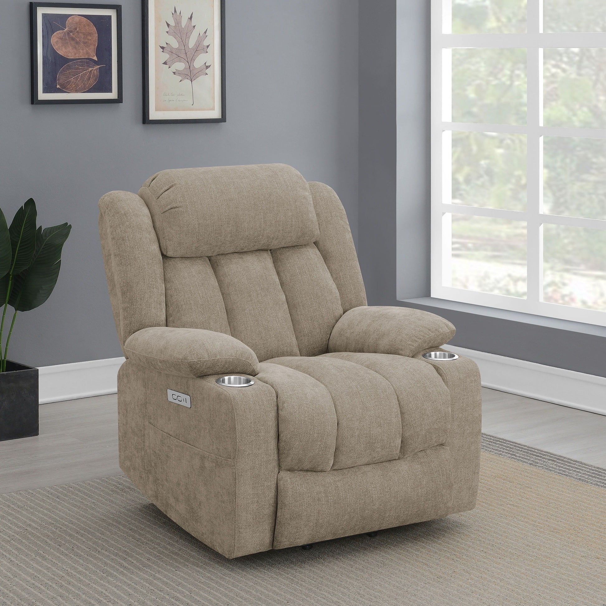 Coaster Fine Furniture Houston - Upholstered Power Lift Recliner Chair | Meri Furniture