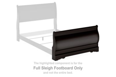 Huey Vineyard - Full Sleigh Footboard - Black