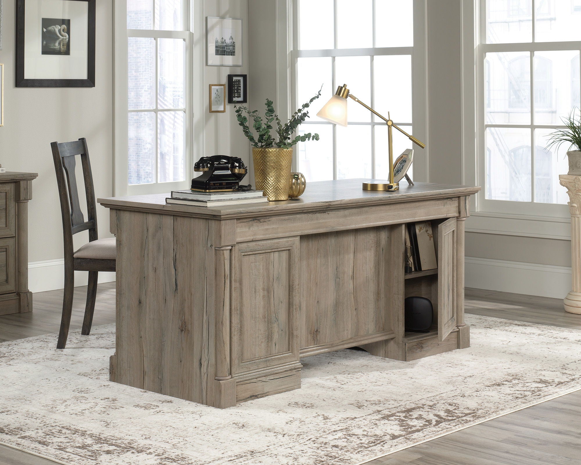 Palladia Executive Desk Split Oak