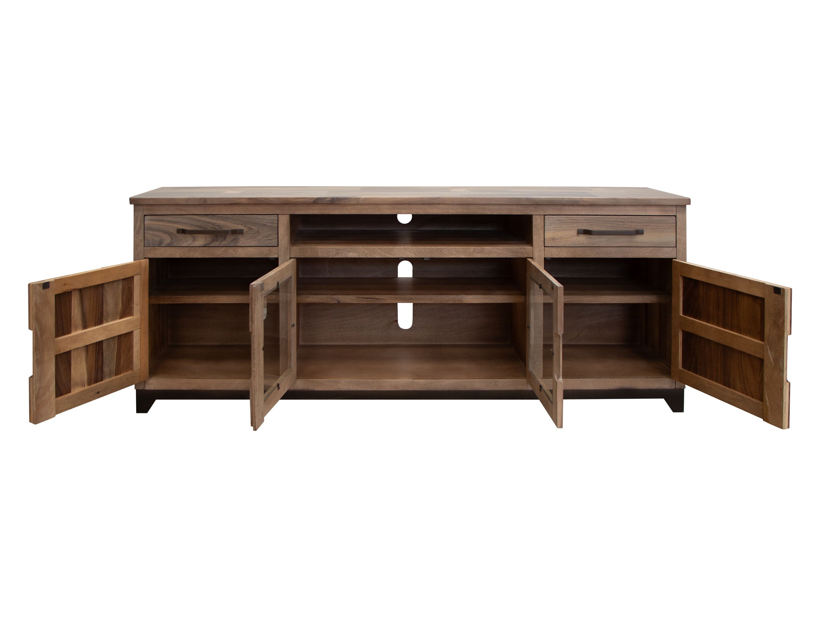 International Furniture Direct Natural Parota - TV Stand | Meri Furniture