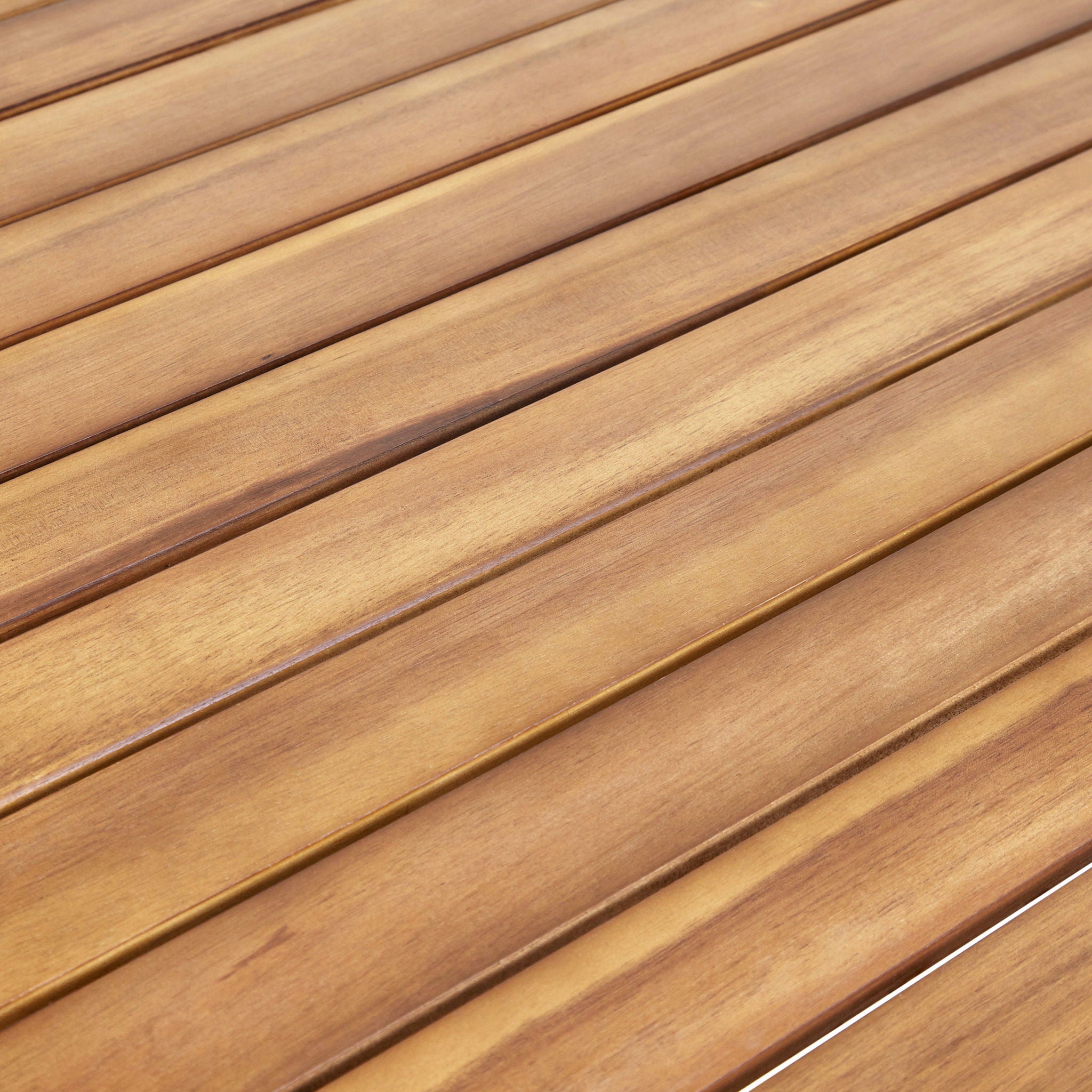 Modern Indoor Square Acacia Wood Dining Table With Toothpick Leg Design