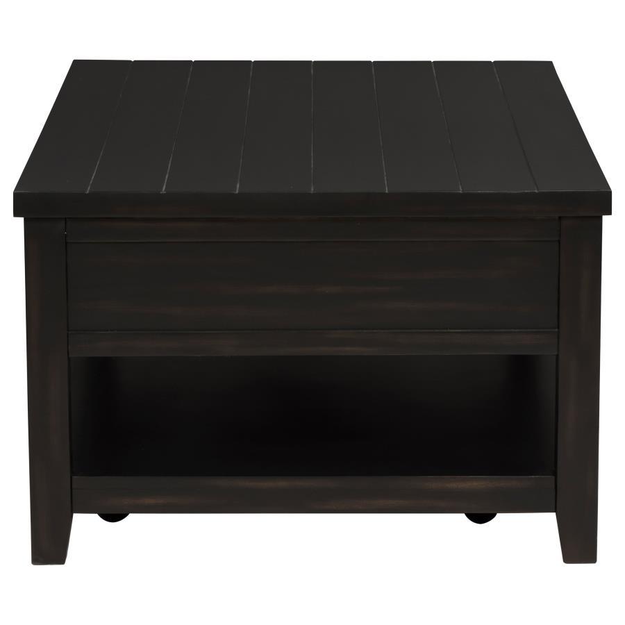 Concord - 2-Drawer Rectangular Coffee Table - Distressed Java
