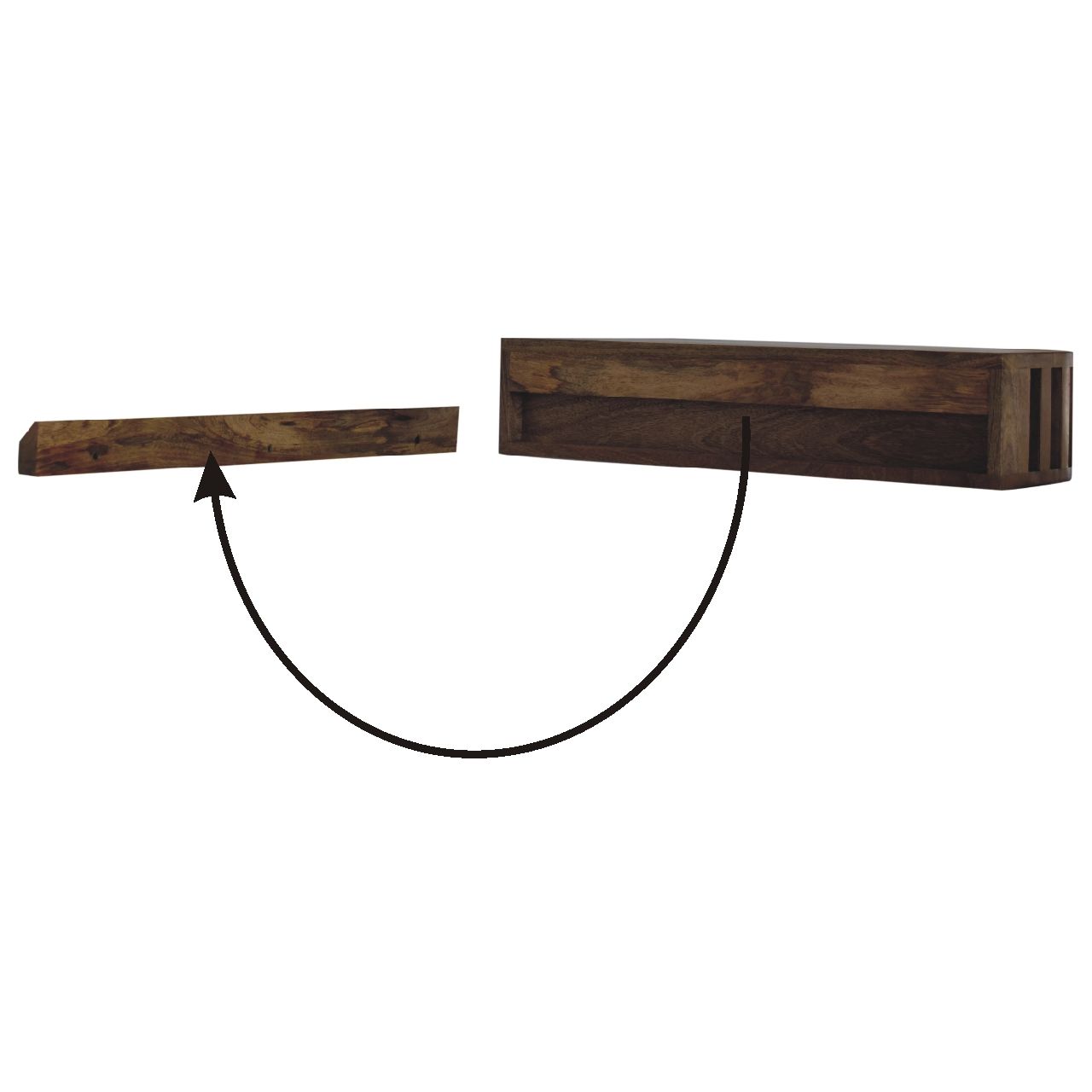 Ariella - Floating Console Table - Oak