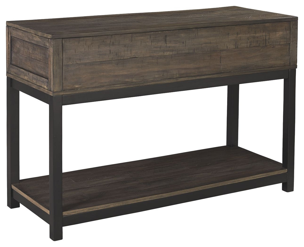 Ashley Furniture Johurst - Grayish Brown - Sofa Table | Meri Furniture