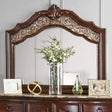Furniture of America Menodora - Mirror - Brown Cherry | Meri Furniture