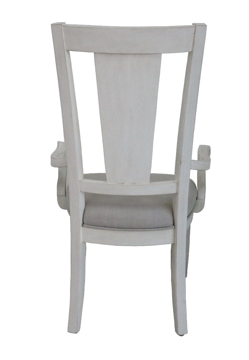 ACME Katia - Arm Chair (Set of 2) - Light Gray & Weathered White | Meri Furniture