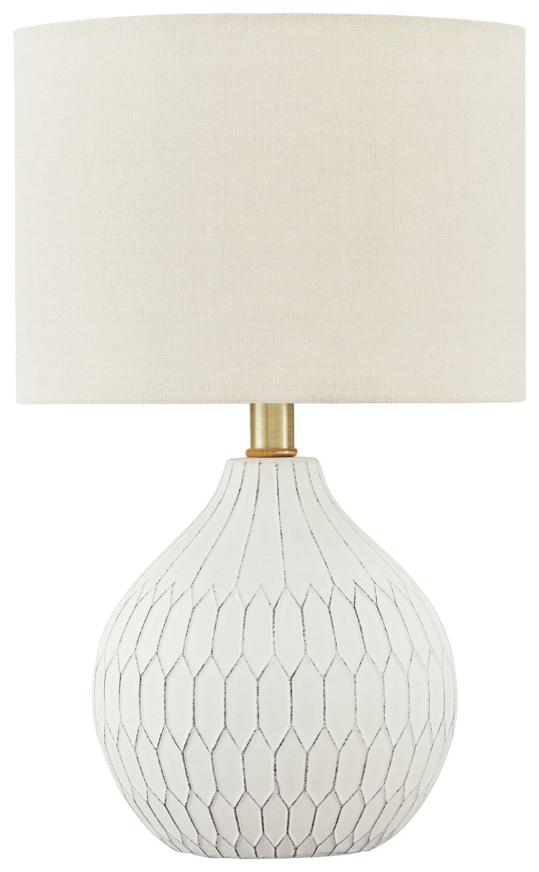 Ashley Furniture Wardmont - White - Ceramic Table Lamp | Meri Furniture