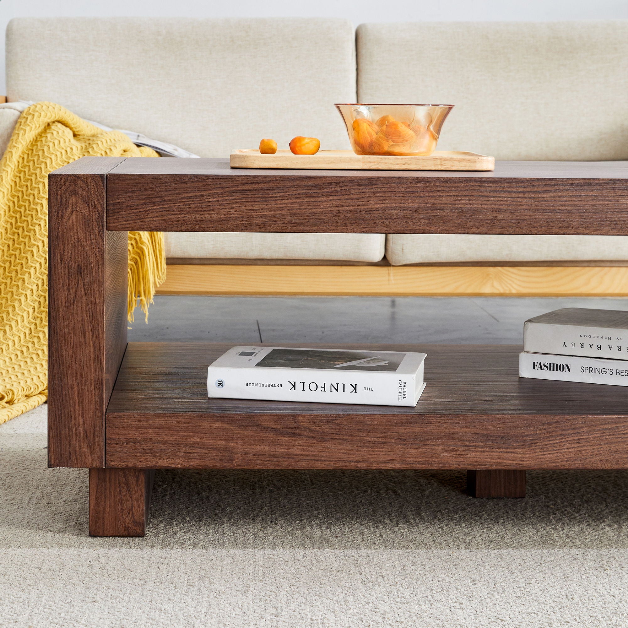Modern Minimalist Rectangular Coffee Table