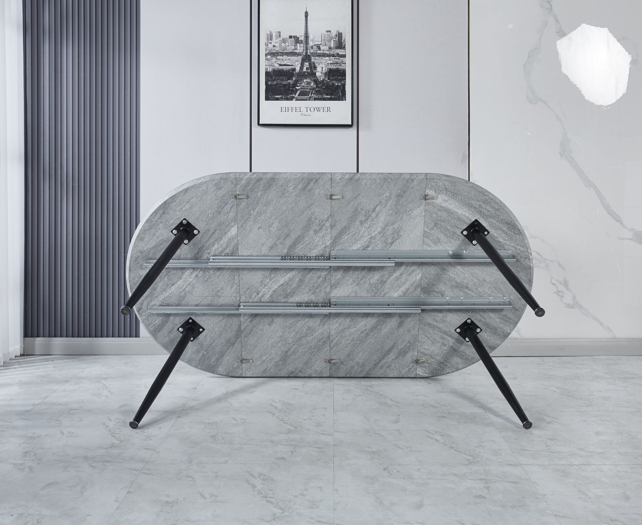 Extensible Table, Dining Table, Office Table, Coffee Table Metal Leg