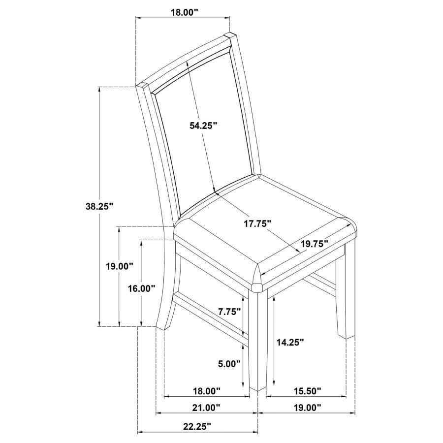 Bruner - Upholstered Dining Side Chair (Set of 2) - Brown