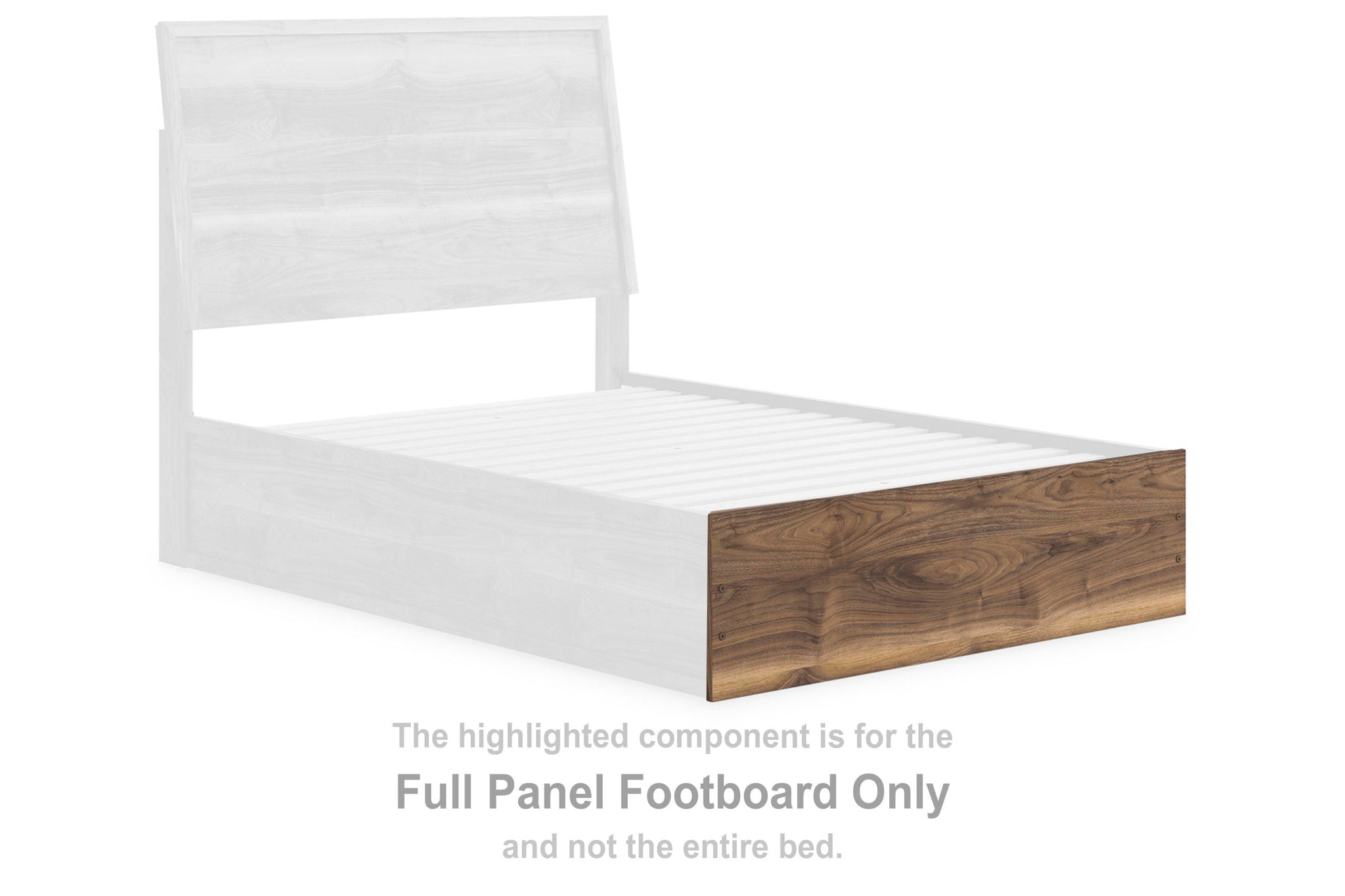 Chirason - Full Panel Footboard - Brown