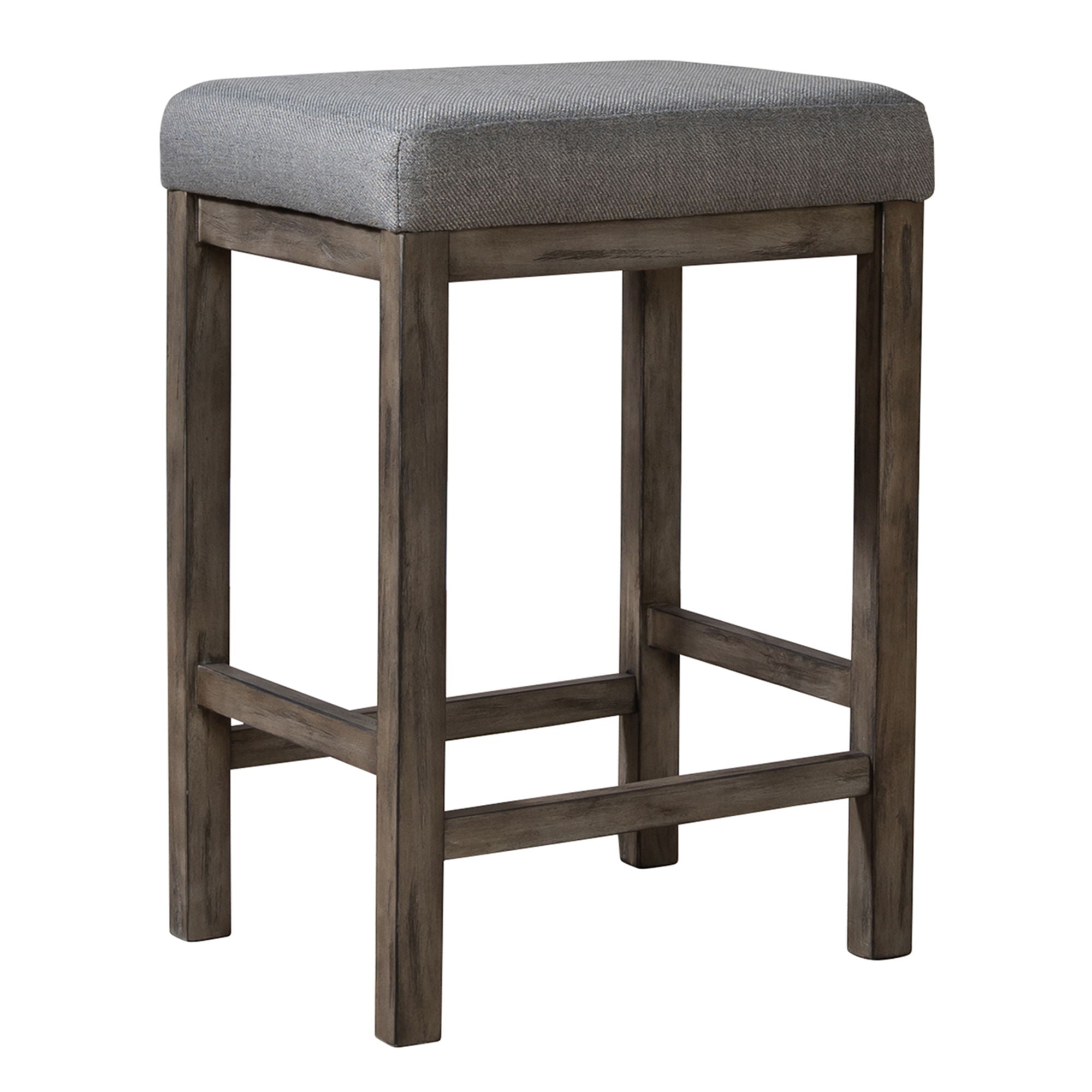 Liberty Furniture Hayden Way - Upholstered Console Stool - Washed Gray | Meri Furniture