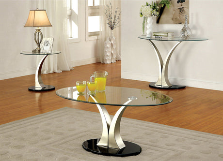 Valo - Sofa Table - Satin Plated / Black