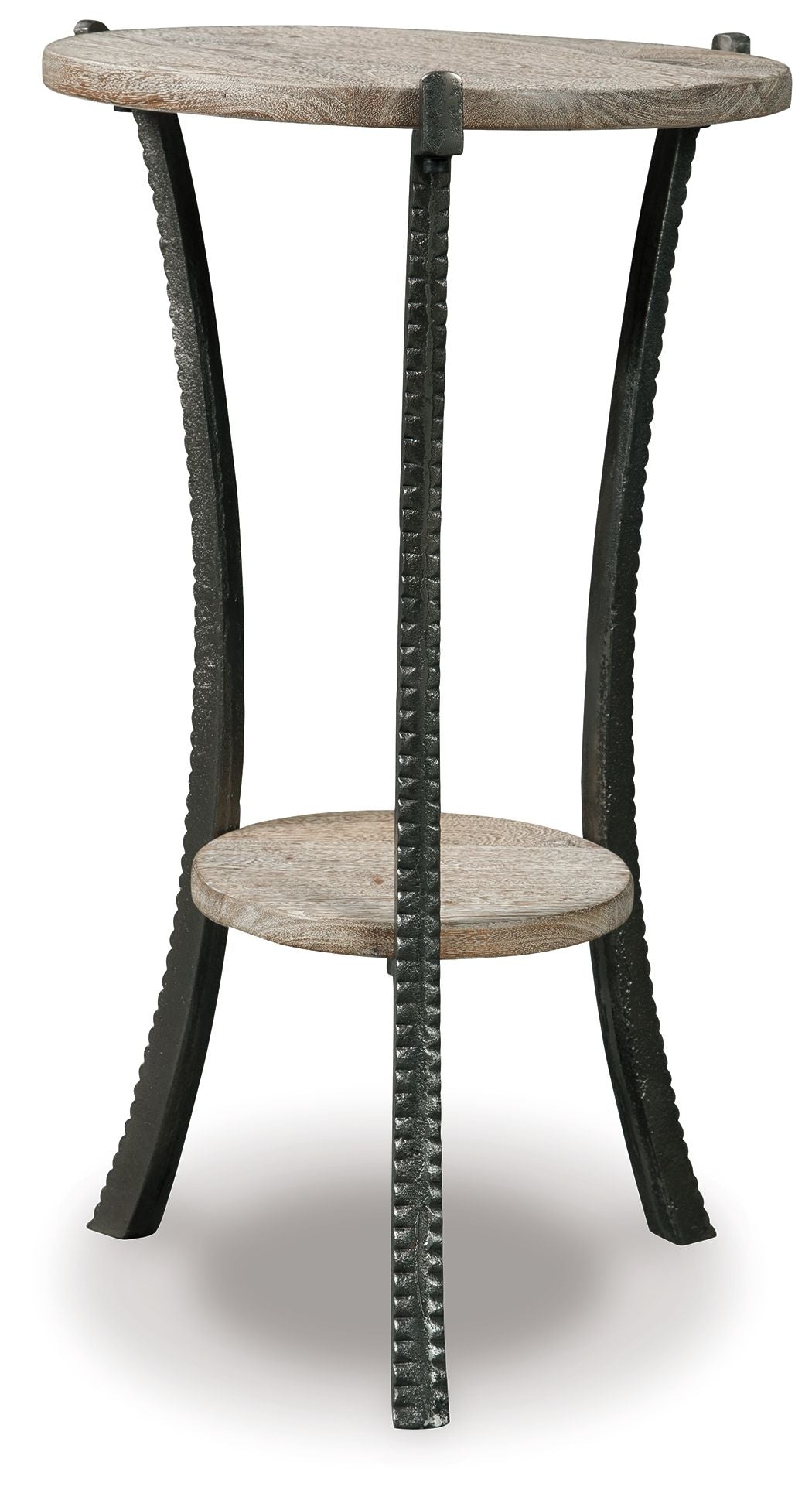 Ashley Furniture Enderton - White Wash / Pewter - Accent Table | Meri Furniture
