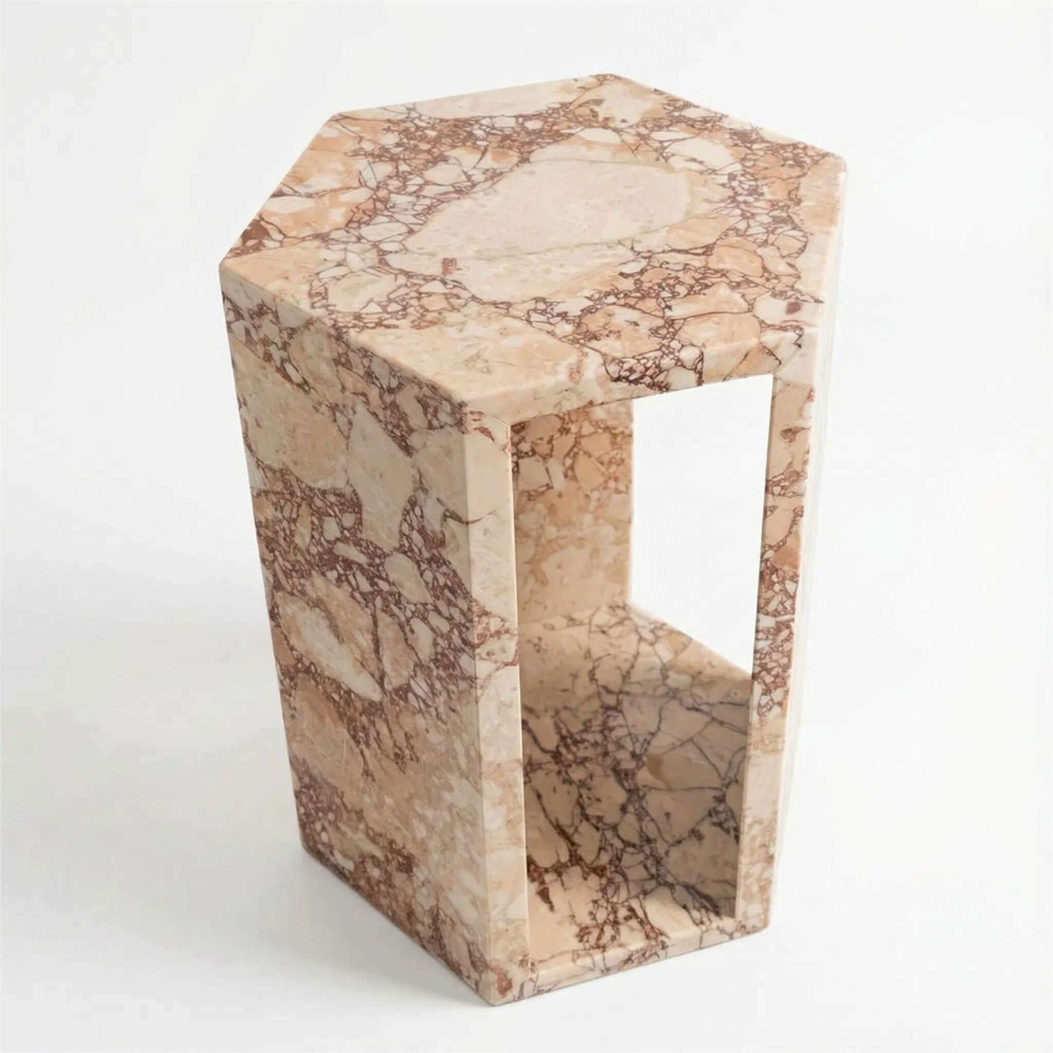 Modern Minimalist Hexagon Side Table