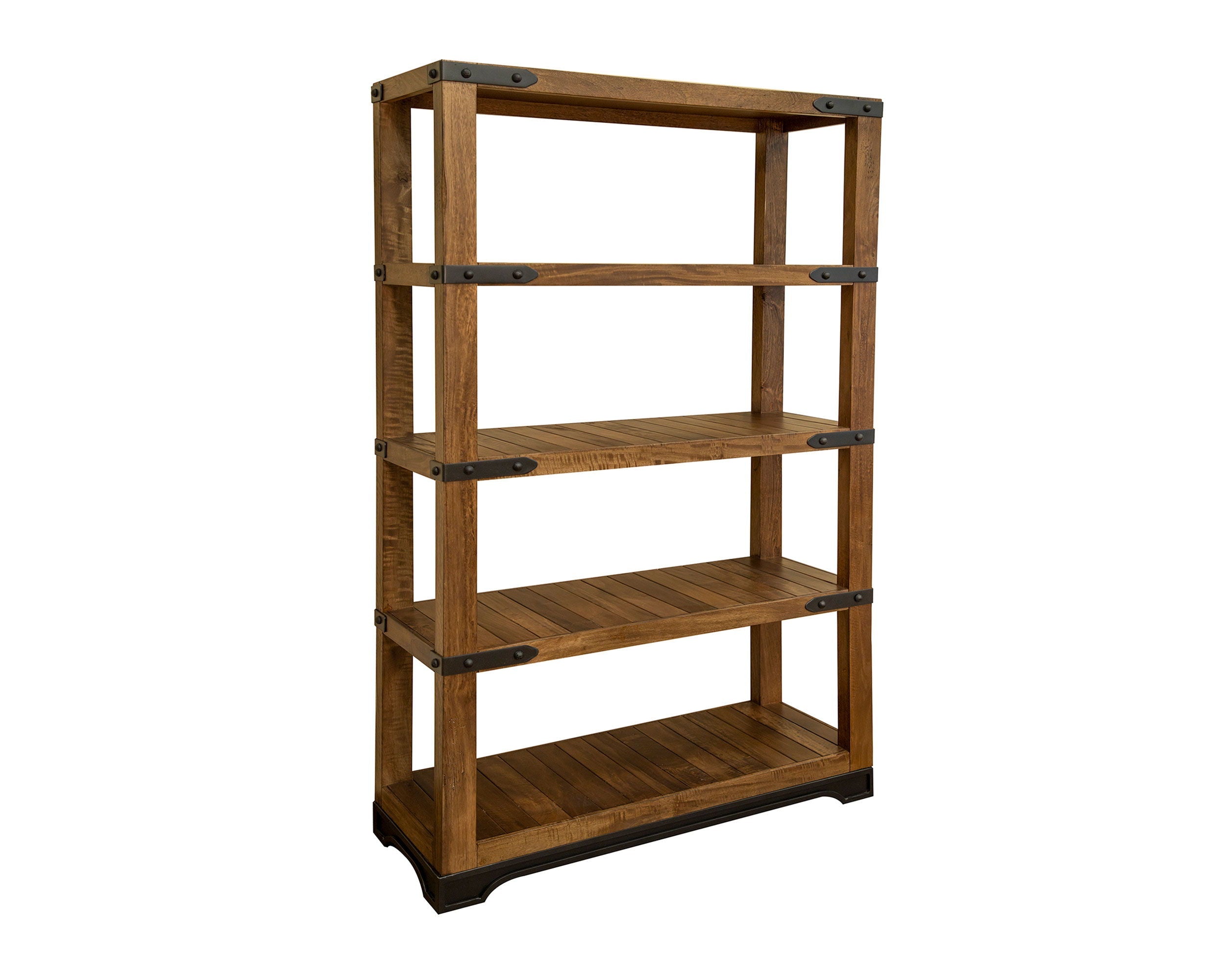 International Furniture Direct Parota - Bookcase - Cinnamon Brown | Meri Furniture