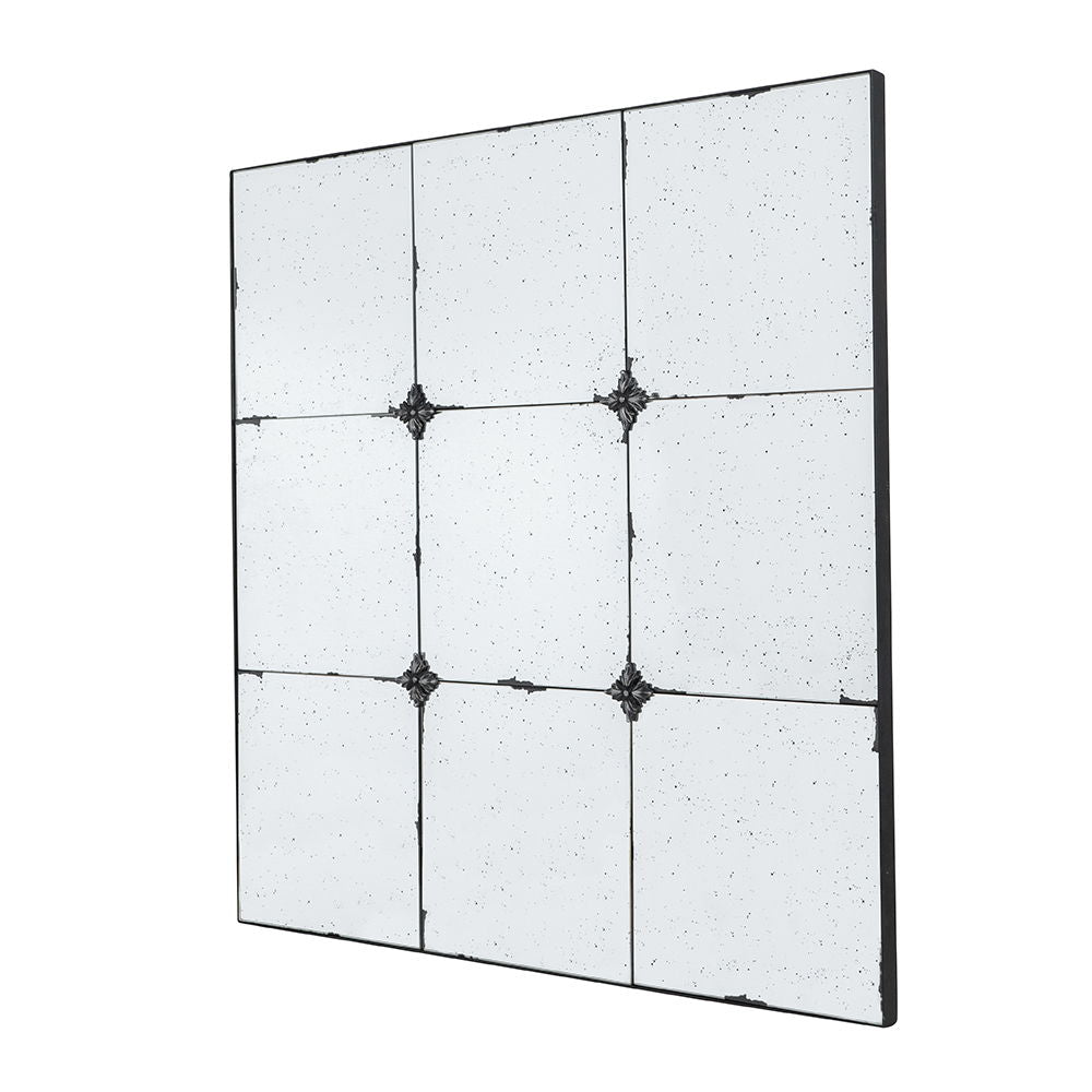 Traditional Decor Style Antique Glass Panel Mirror, Wall Mirror For Bathroom Entryway Console Lean Against Wall