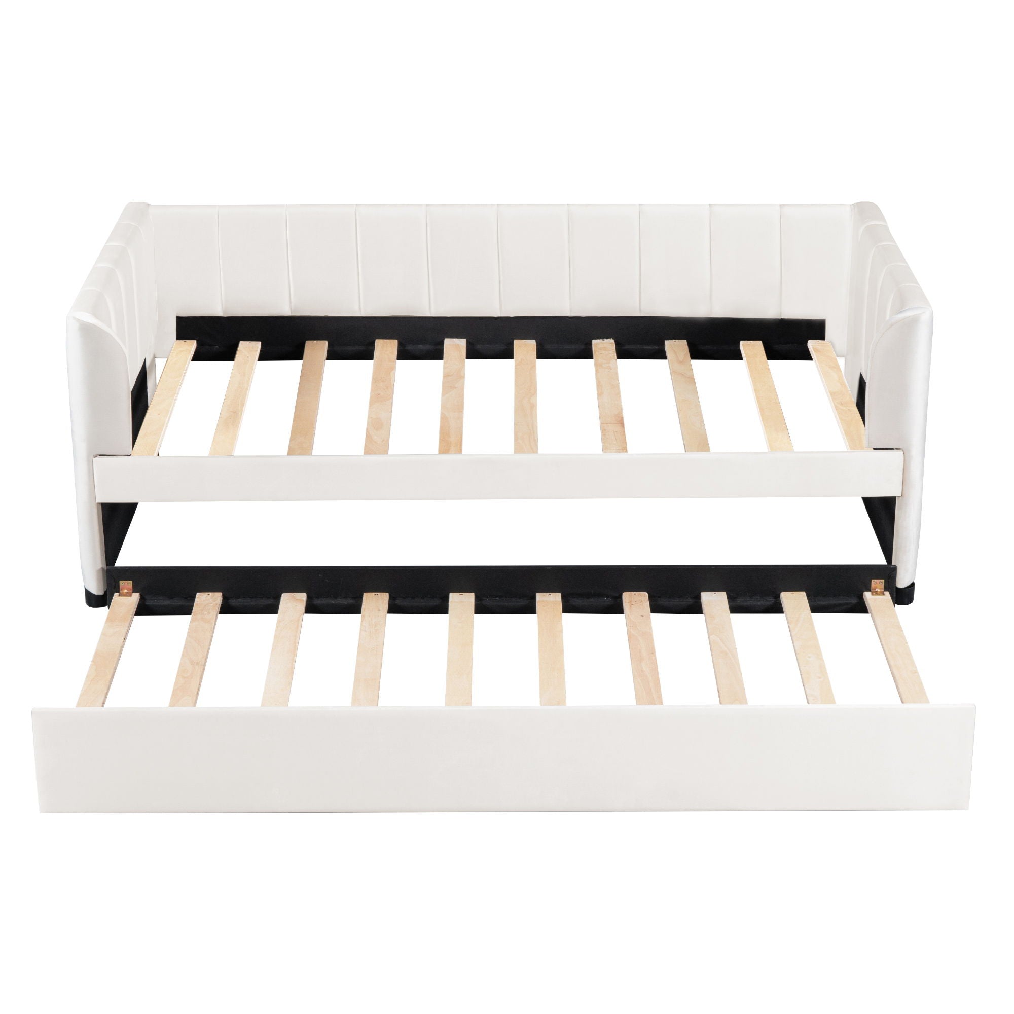 Upholstered Daybed With Ergonomic Design Backrest