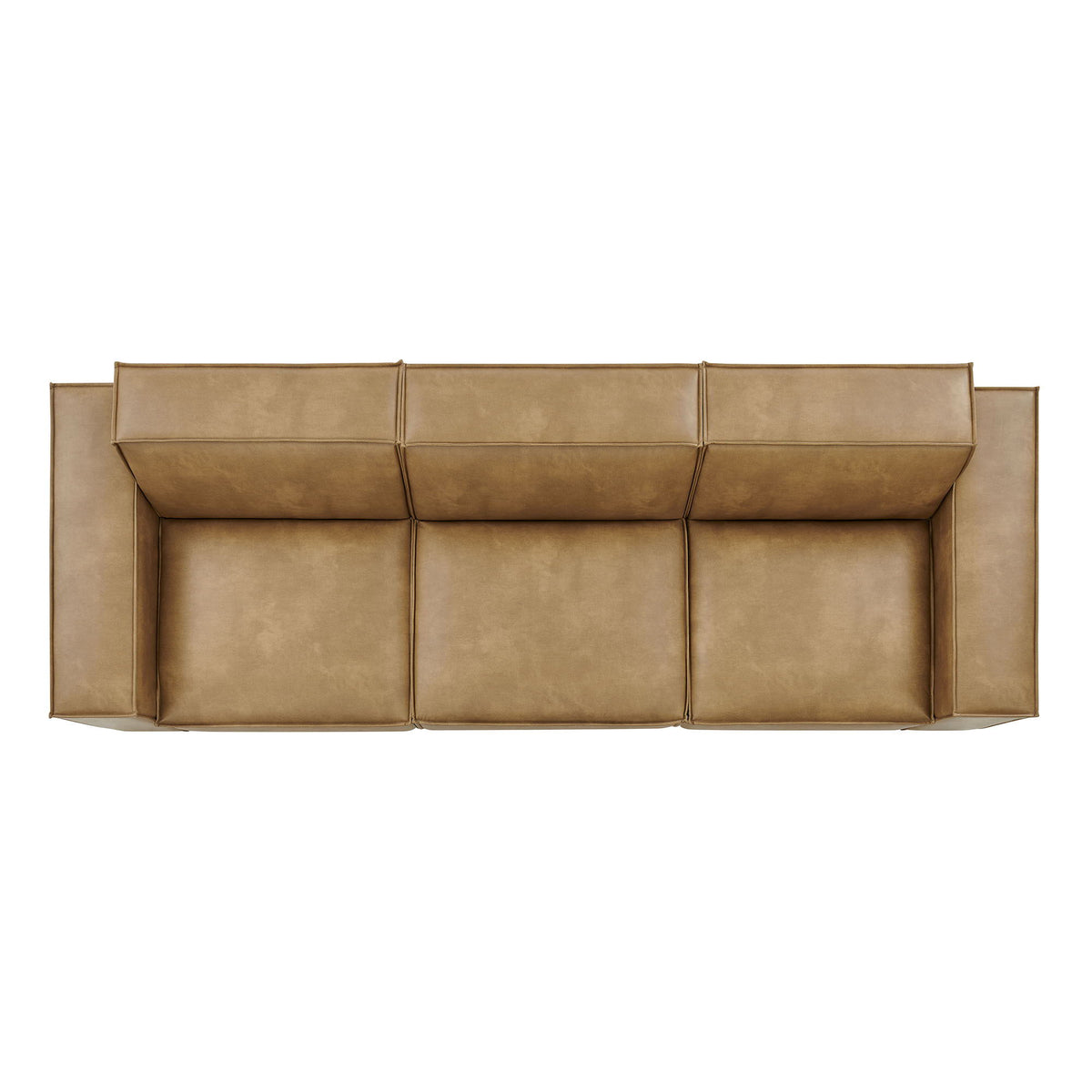 Restore 3-Piece Vegan Leather Modular Sofa Set by Modway