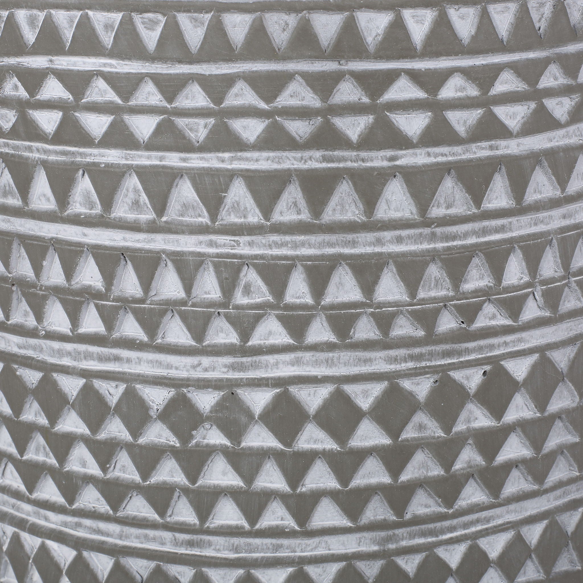 Outdoor Side Table With Cylindrical Shape - White