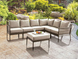 Aleisha - Patio Ottoman - Gray